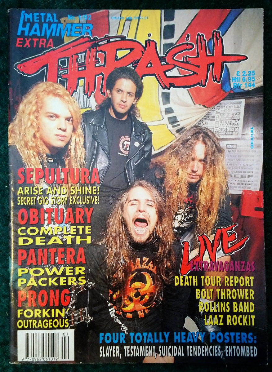 Metal Hammer Extra Thrash. Nr.1/92 Magazine. Sepeltura Cover. (M383)