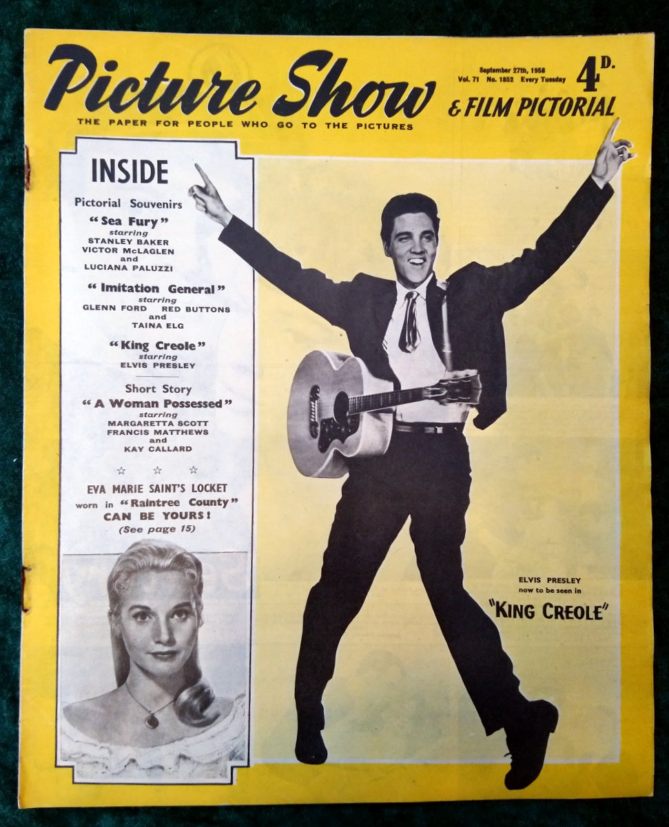 Picture Show Magazine. Sept 27th 1958. Elvis Presley Cover. (LM078)