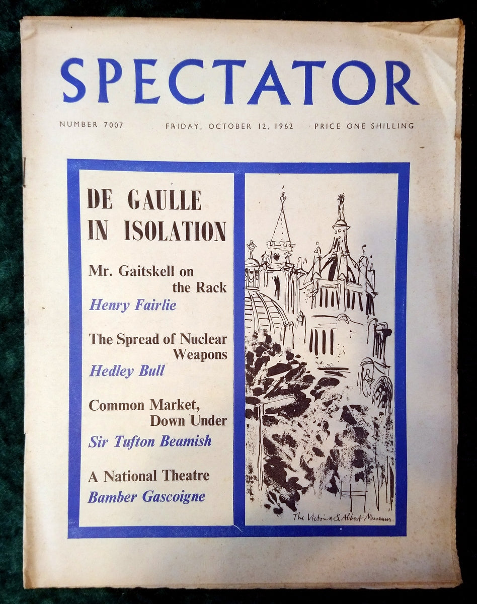 Spectator Magazine. October 12th 1962. (M424)
