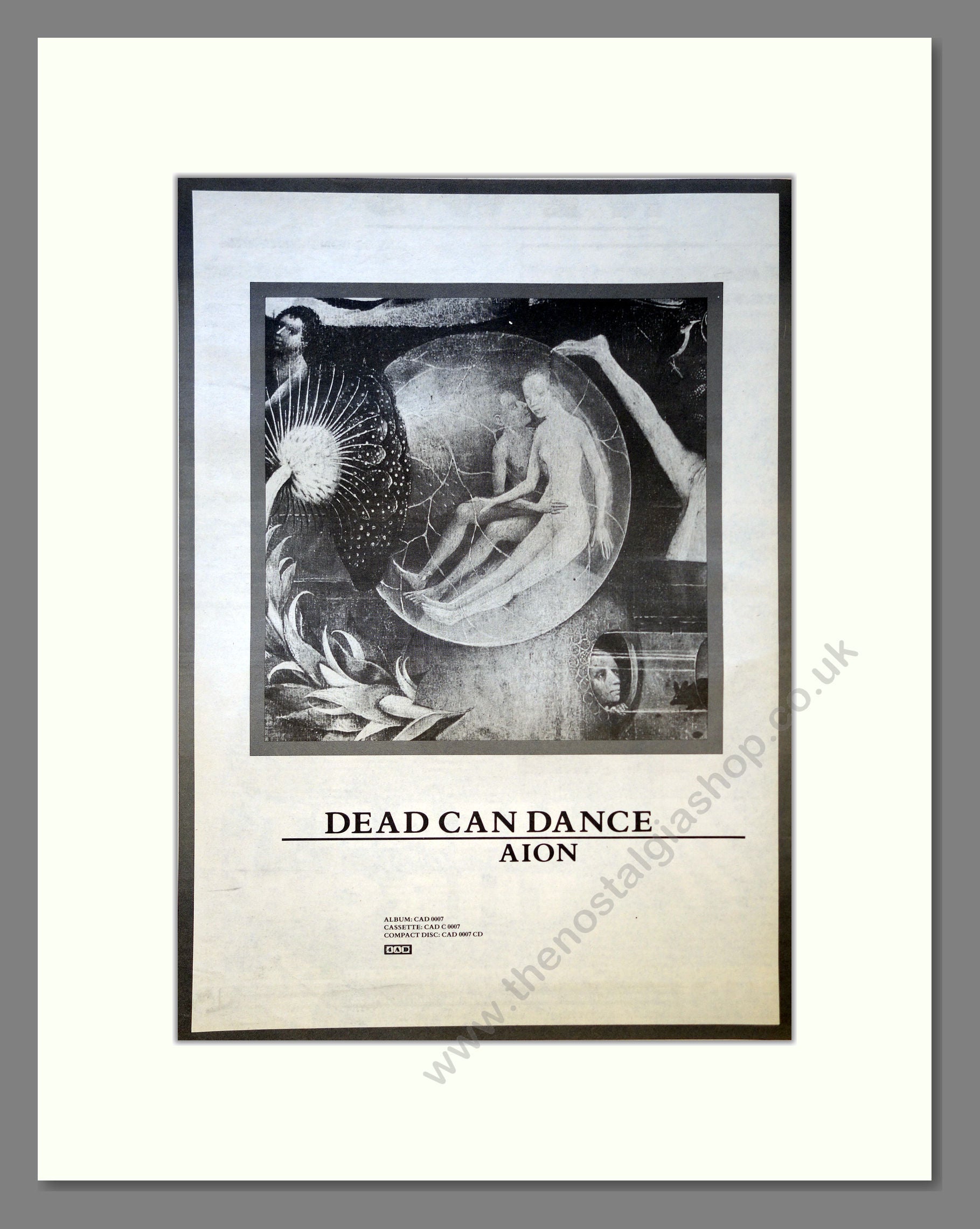 Dead Can Dance - Aion. Vintage Advert 1990 (ref AD18072) – The