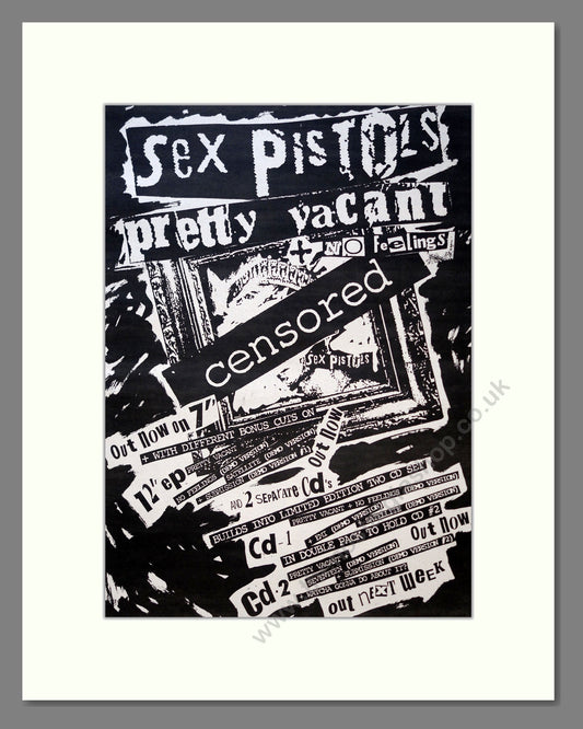 Sex Pistols - Pretty Vacant. Vintage Advert 1992 (ref AD18135)