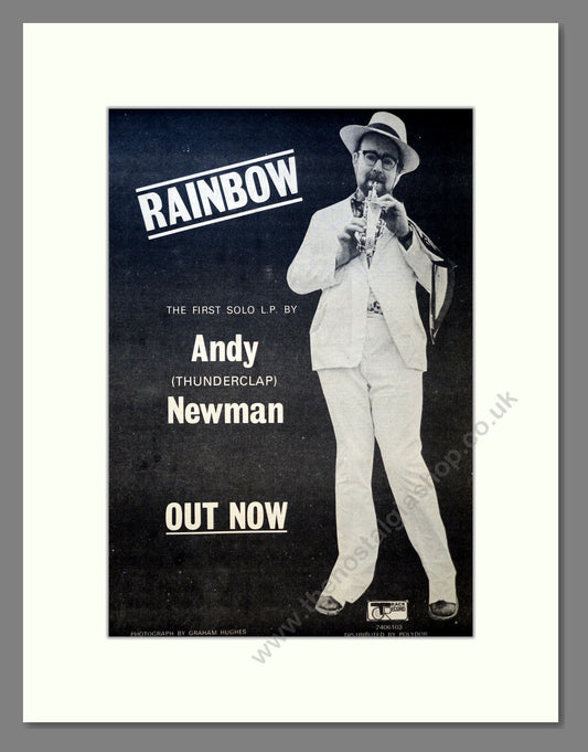 Andy Newman - Rainbow. Vintage Advert 1972 (ref AD18191)