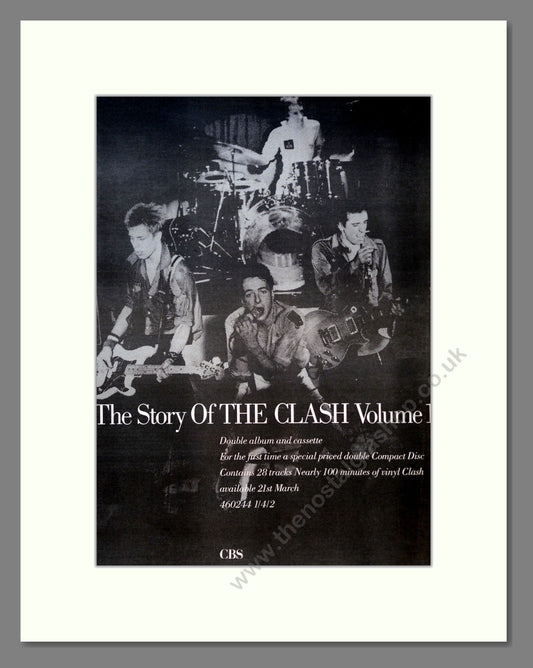 Clash (The) - Story Of The Clash. Vintage Advert 1988 (ref AD18318)