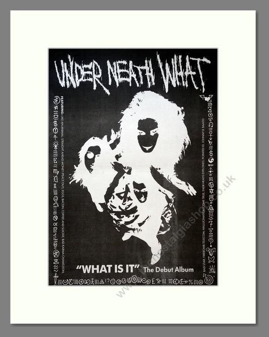 Under Neath What - What Is It. Vintage Advert 1989 (ref AD18459)