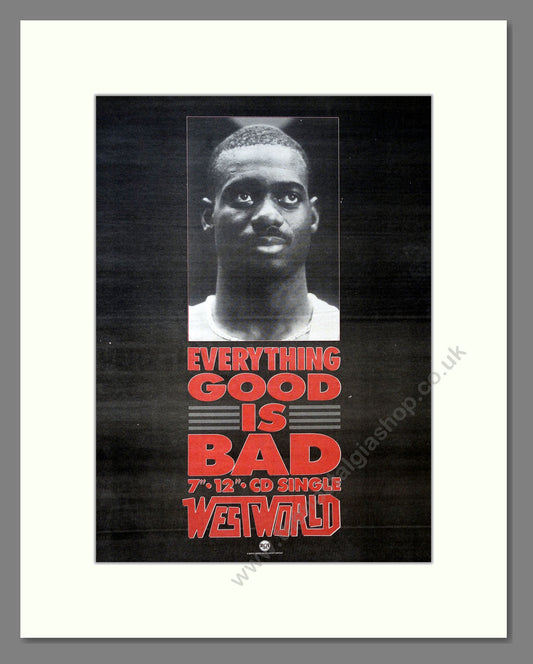 Westworld - Everything Good Is Bad. Vintage Advert 1988 (ref AD18474)