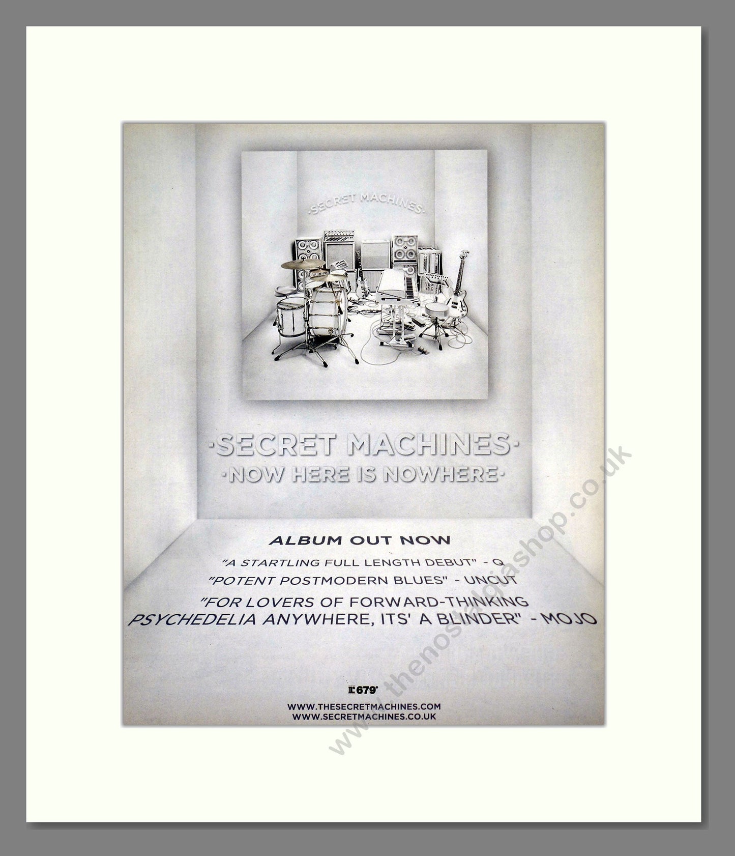 Secret Machines - Now Here Is Nowhere. Vintage Advert 2004 (ref AD301972)