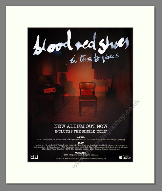 Blood Red Shoes - In Time To Voices. Vintage Advert 2012 (ref AD302004)
