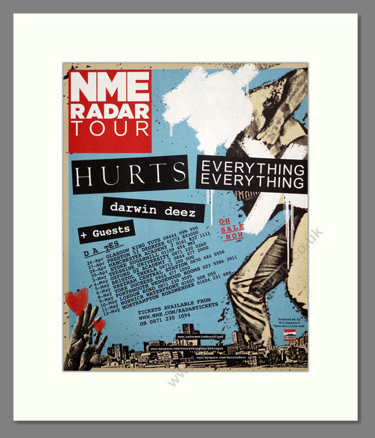 Hurts - UK Tour. Vintage Advert 2010 (ref AD302014)