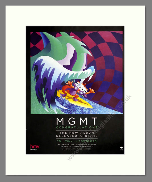 MGMT - Congratulations. Vintage Advert 2010 (ref AD302016)