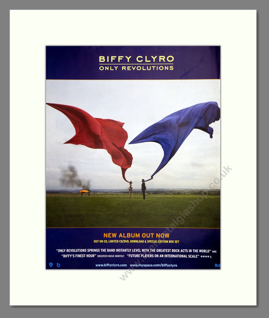 Biffy Clyro - Only Revolutions. Vintage Advert 2009 (ref AD302030)
