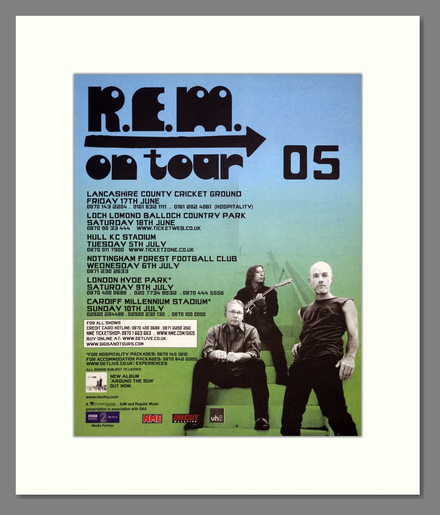 REM - UK Tour. Vintage Advert 2005 (ref AD302048)