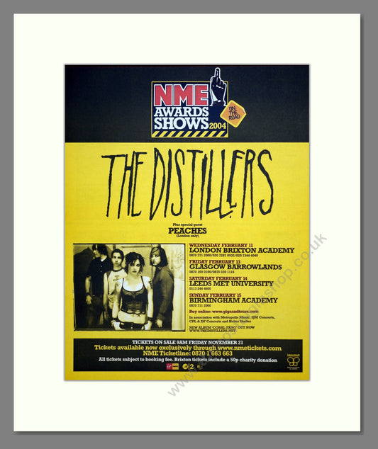 Distillers (The) - UK Tour. Vintage Advert 2003 (ref AD302057)