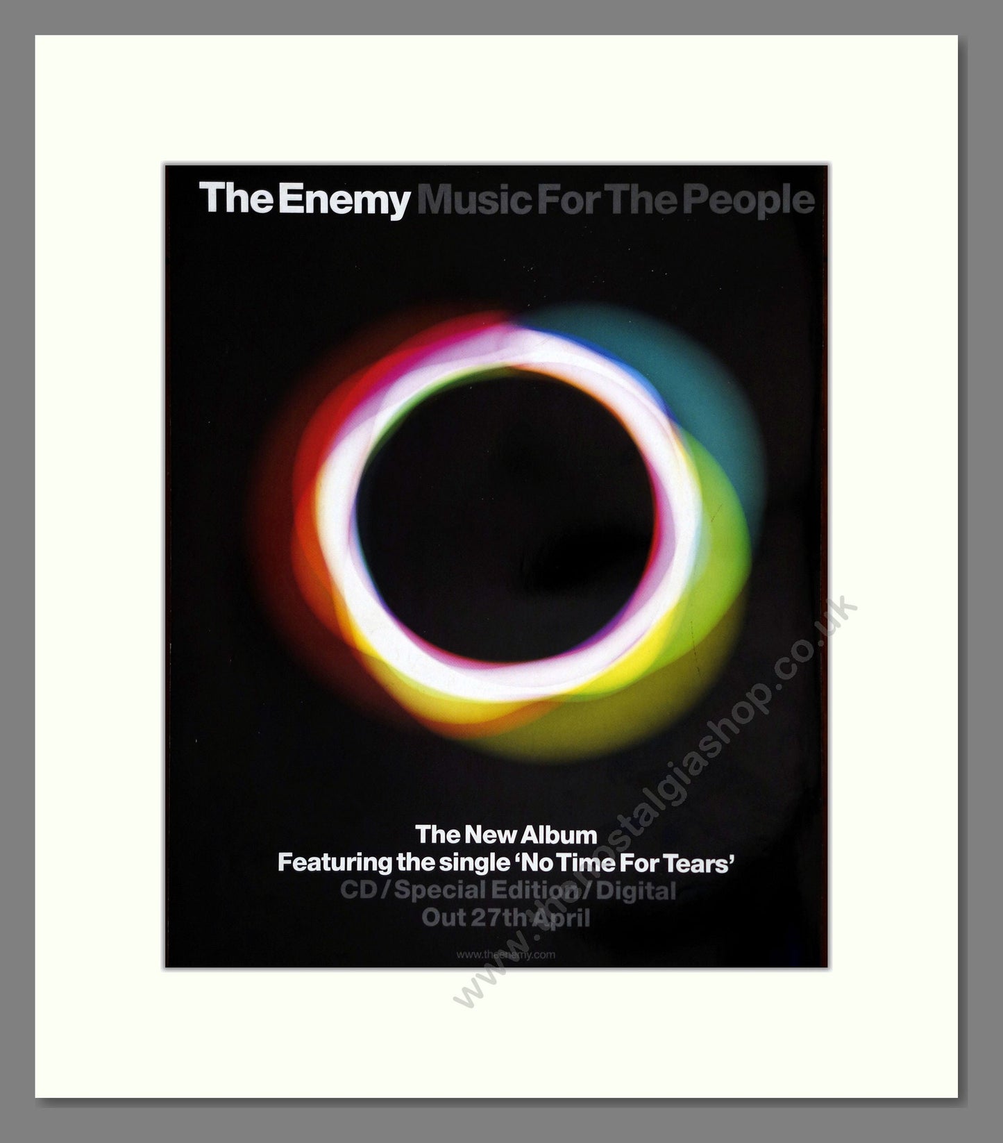 Enemy (The) - Music For The People. Vintage Advert 2009 (ref AD302060)