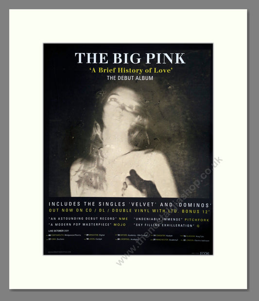 Big Pink (The) - A Brief History Of Love. Vintage Advert 2009 (ref AD302079)