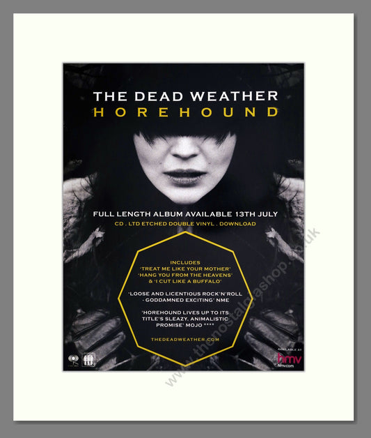 Dead Weather (The) - Horehound. Vintage Advert 2009 (ref AD302091)