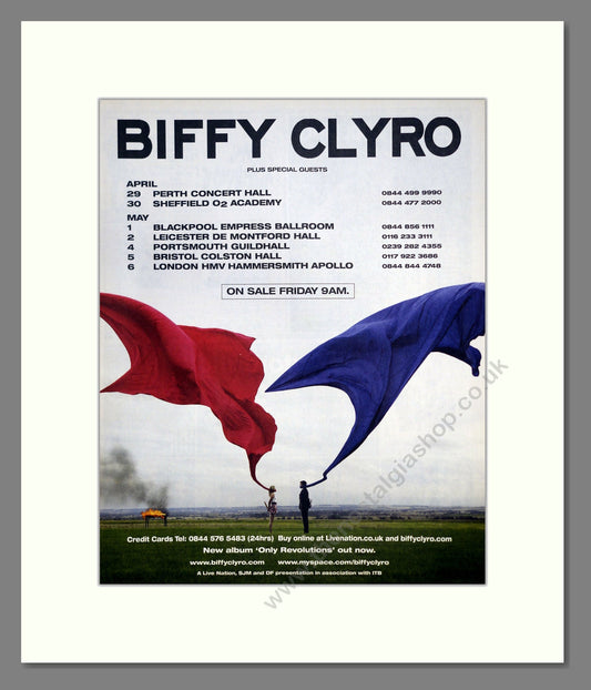 Biffy Clyro - UK Tour. Vintage Advert 2009 (ref AD302096)