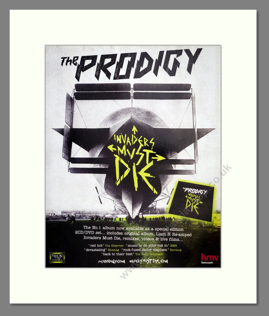 Prodigy (The) - Invaders Must Die. Vintage Advert 2009 (ref AD302097)