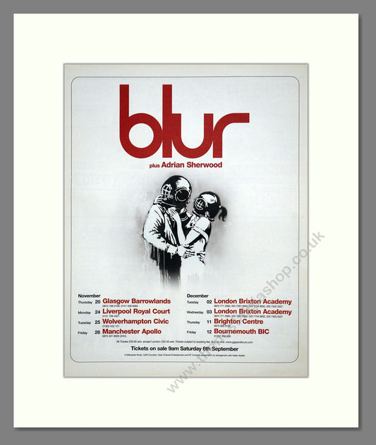 Blur - UK Tour. Vintage Advert 2003 (ref AD302104)