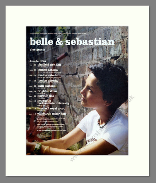 Belle And Sebastian - UK Tour. Vintage Advert 2003 (ref AD302121)