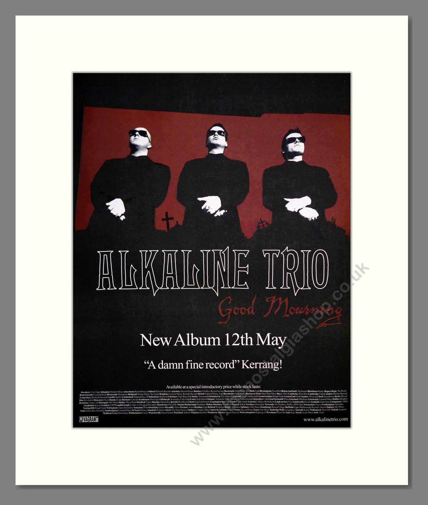 Alkaline Trio - Good Mourning. Vintage Advert 2003 (ref AD302133)