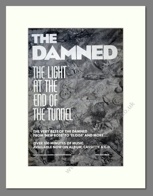 Damned (The) - The Light At The End Of The Tunnel. Vintage Advert 1987 (ref AD18529)