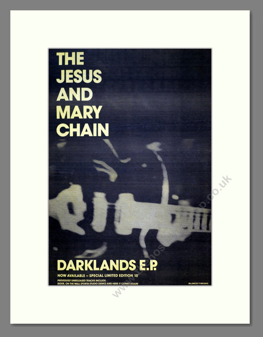 Jesus And Mary Chain (The) - Darklands E.P.. Vintage Advert 1987 (ref AD18539)