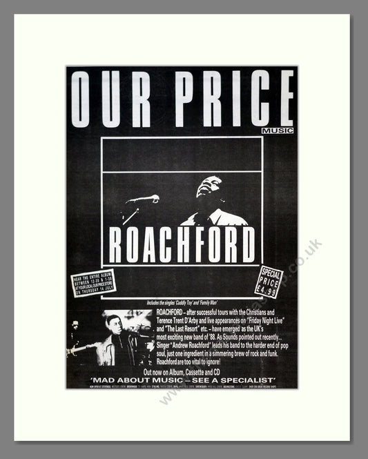 Roachford - New Album. Vintage Advert 1988 (ref AD18542)