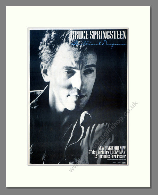 Bruce Springsteen - Brilliant Disguise. Vintage Advert 1987 (ref AD18551)