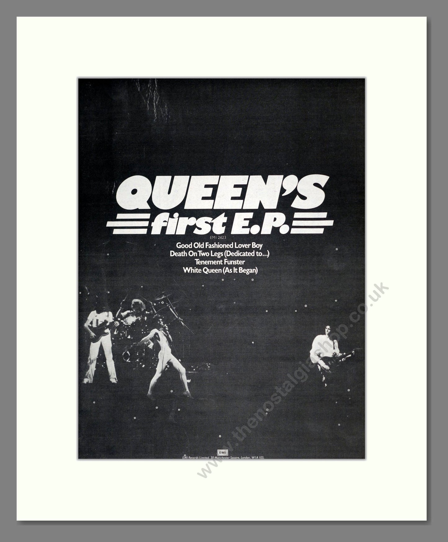 Queen - First EP. Vintage Advert 1977 (ref AD18586)