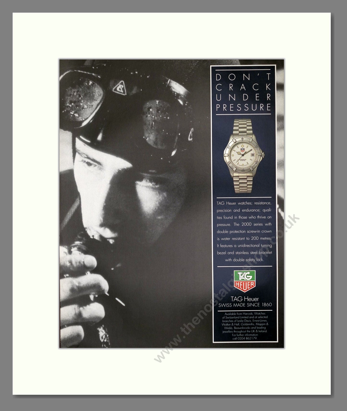 Tag Heuer - 2000 Series. Vintage Advert 1992 (ref AD62559)