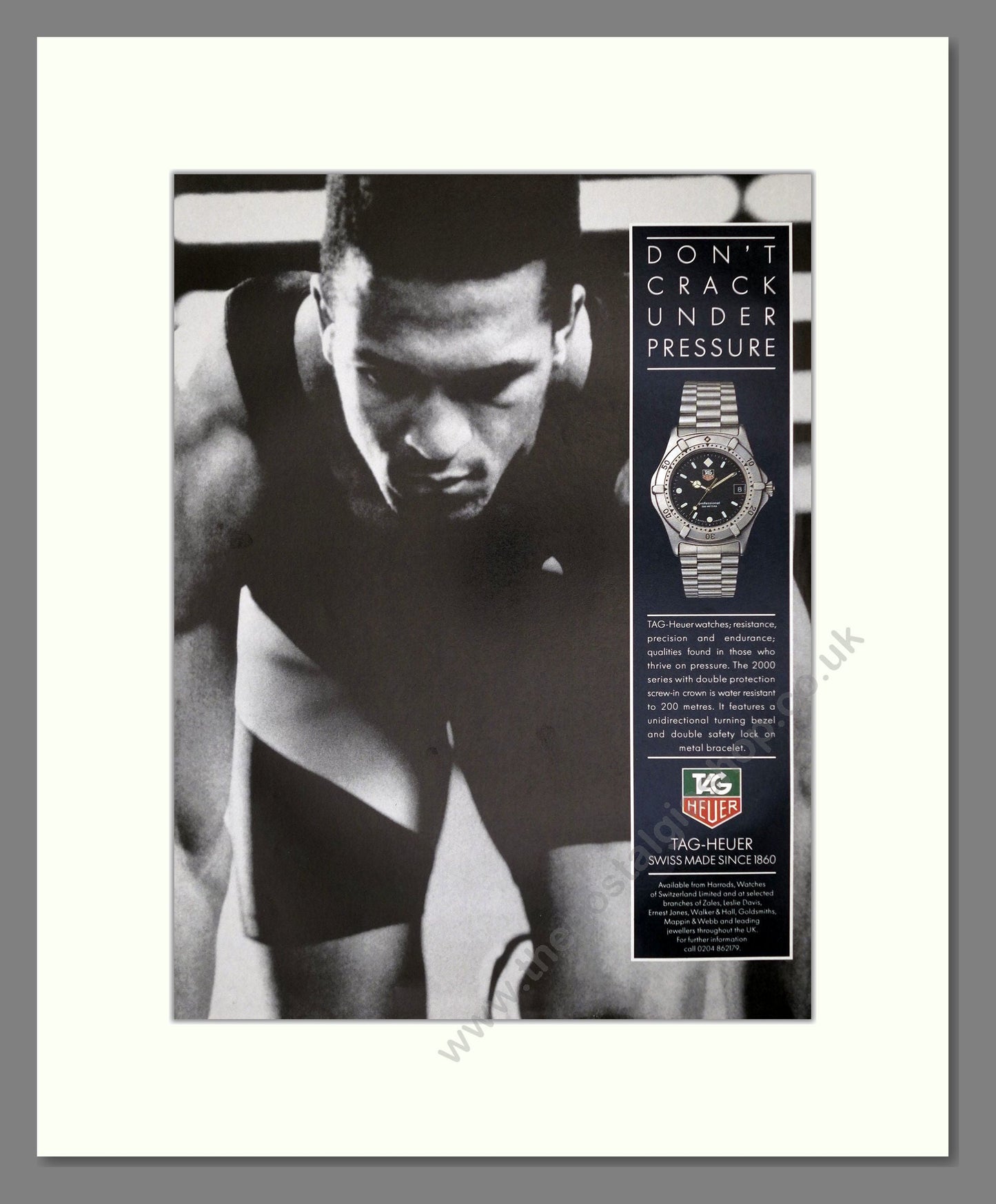 Tag Heuer - 2000 Series. Vintage Advert 1991 (ref AD62561)