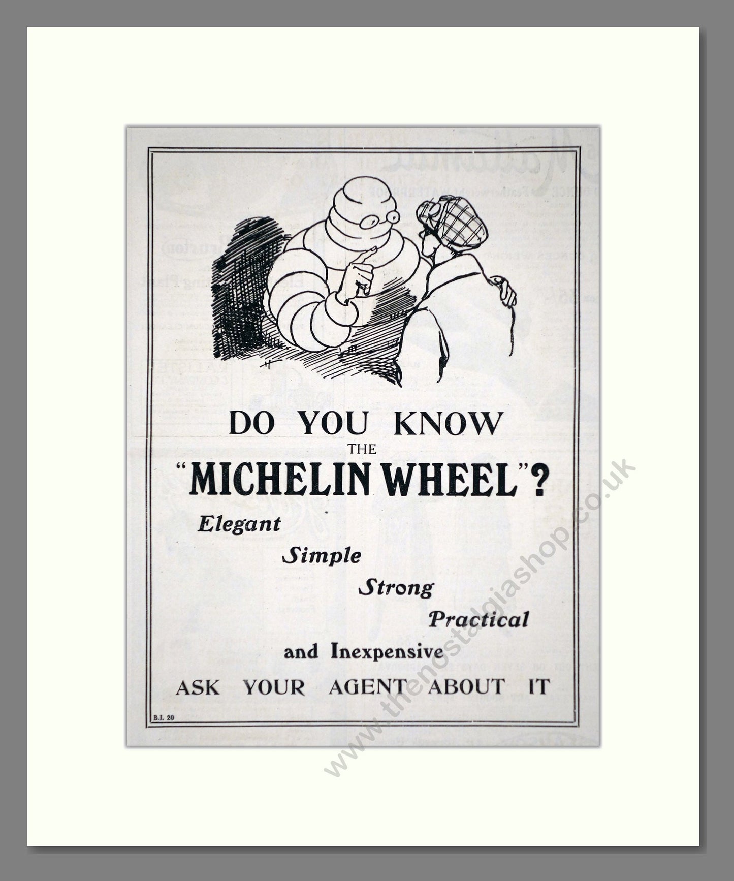 Michelin - Wheel. Vintage Advert 1920 (ref AD62621)