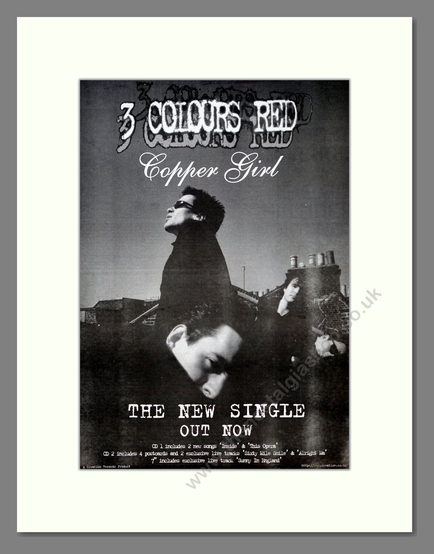 Three Colours Red - Copper Girl. Vintage Advert 1997 (ref AD18870)