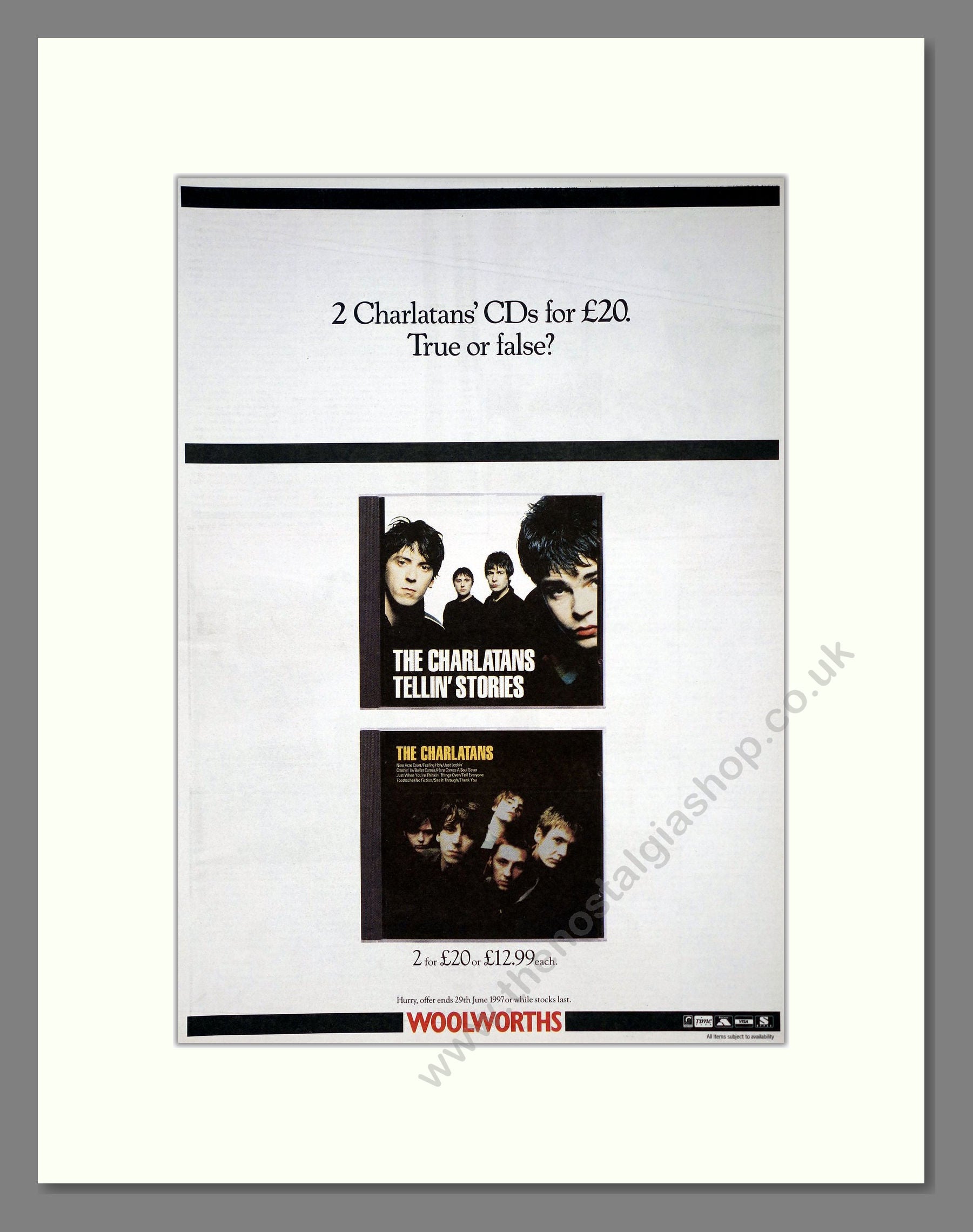 The Charlatans ‎/ Tellin' Stories LPレコード The Charlatans