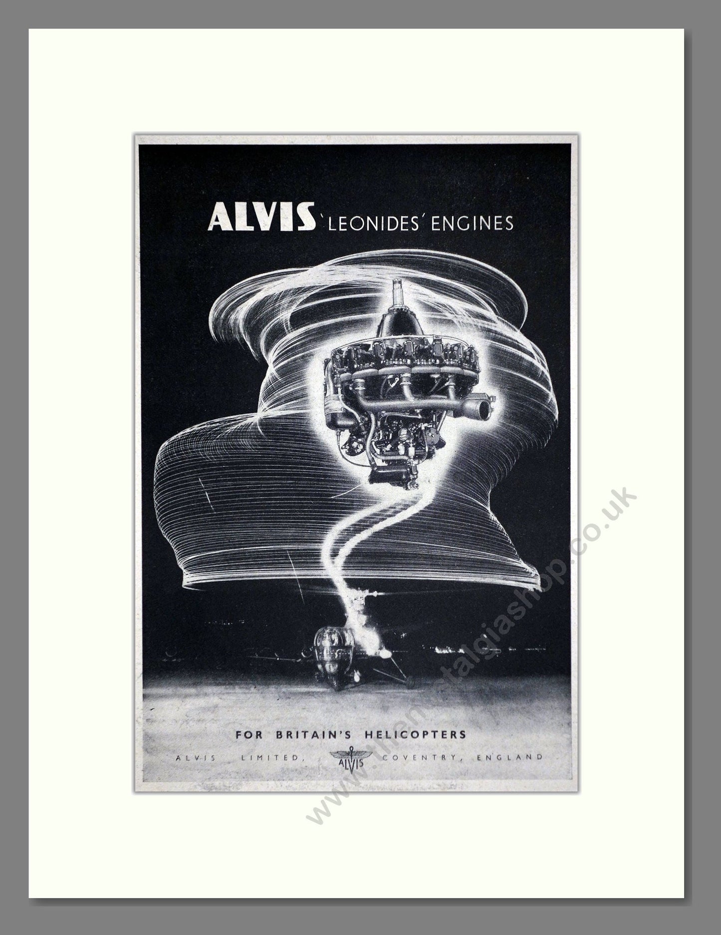 Alvis - Leonides Engines. Vintage Advert 1949 (ref AD62744)