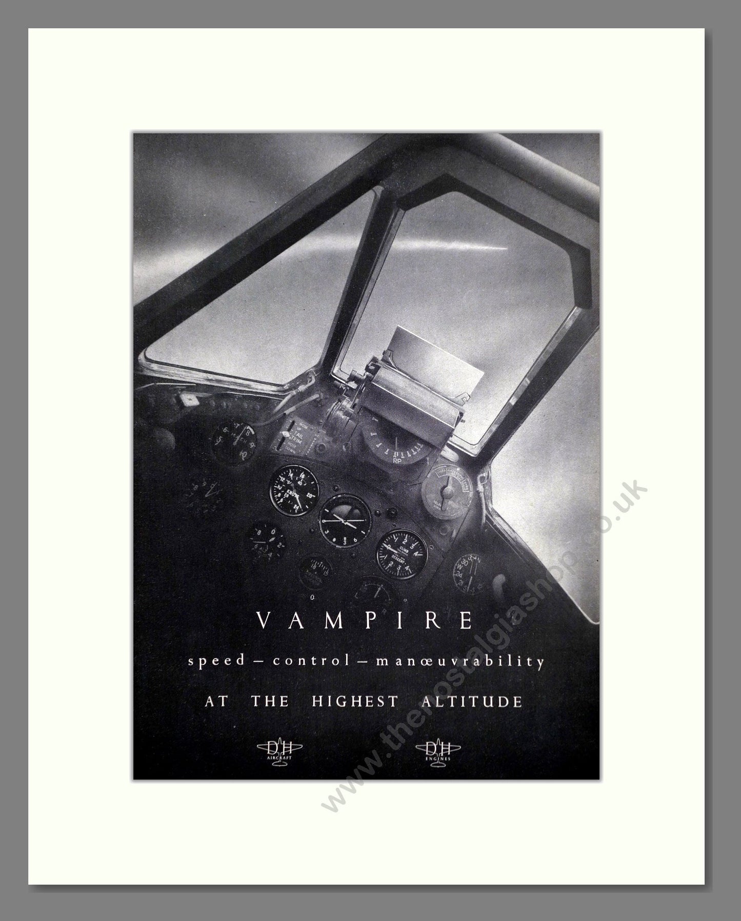 De Havilland - Vampire. Vintage Advert 1949 (ref AD62746)