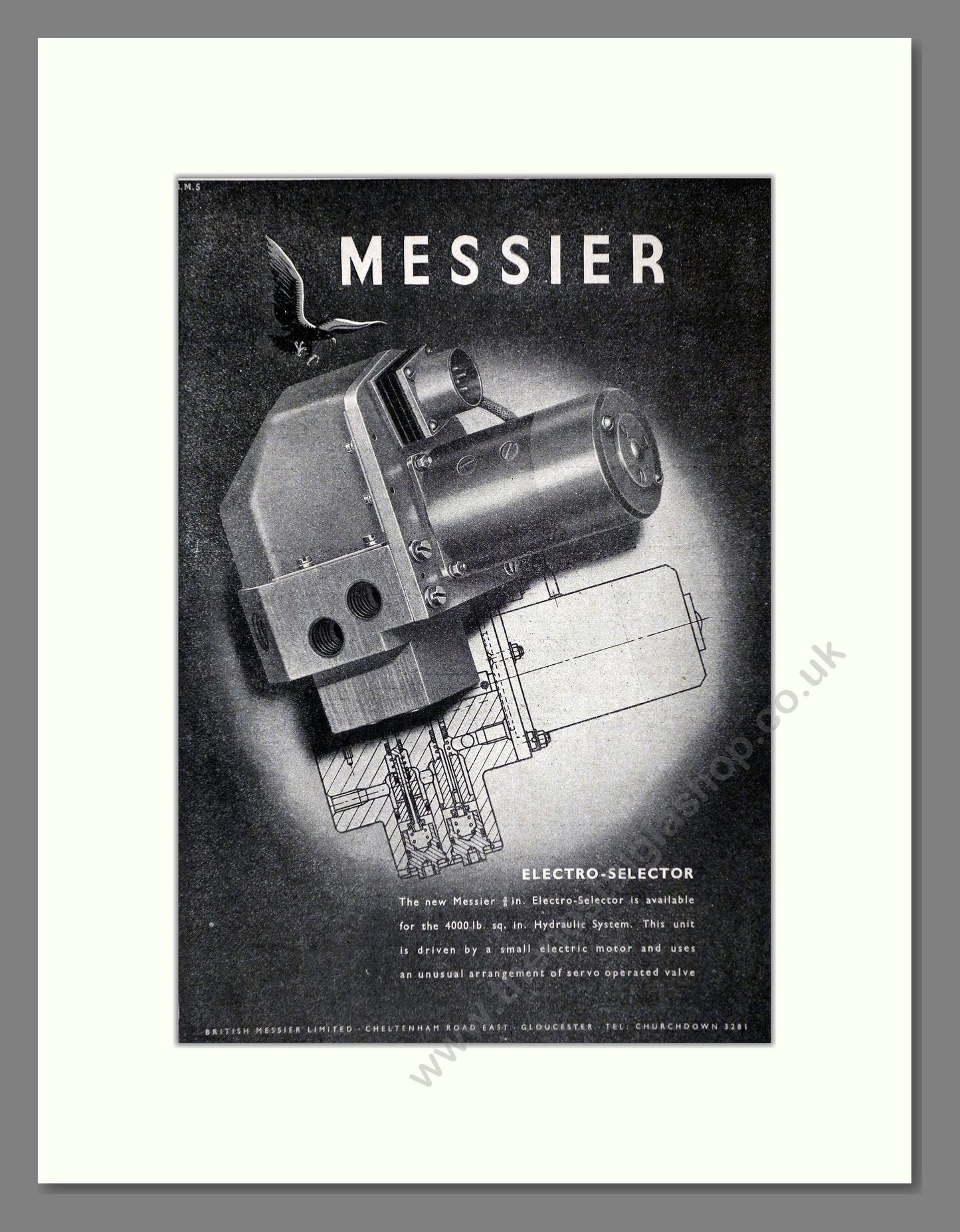 Messier Aircraft Equipment - Electro Selector. Vintage Advert 1948 (ref AD62815)