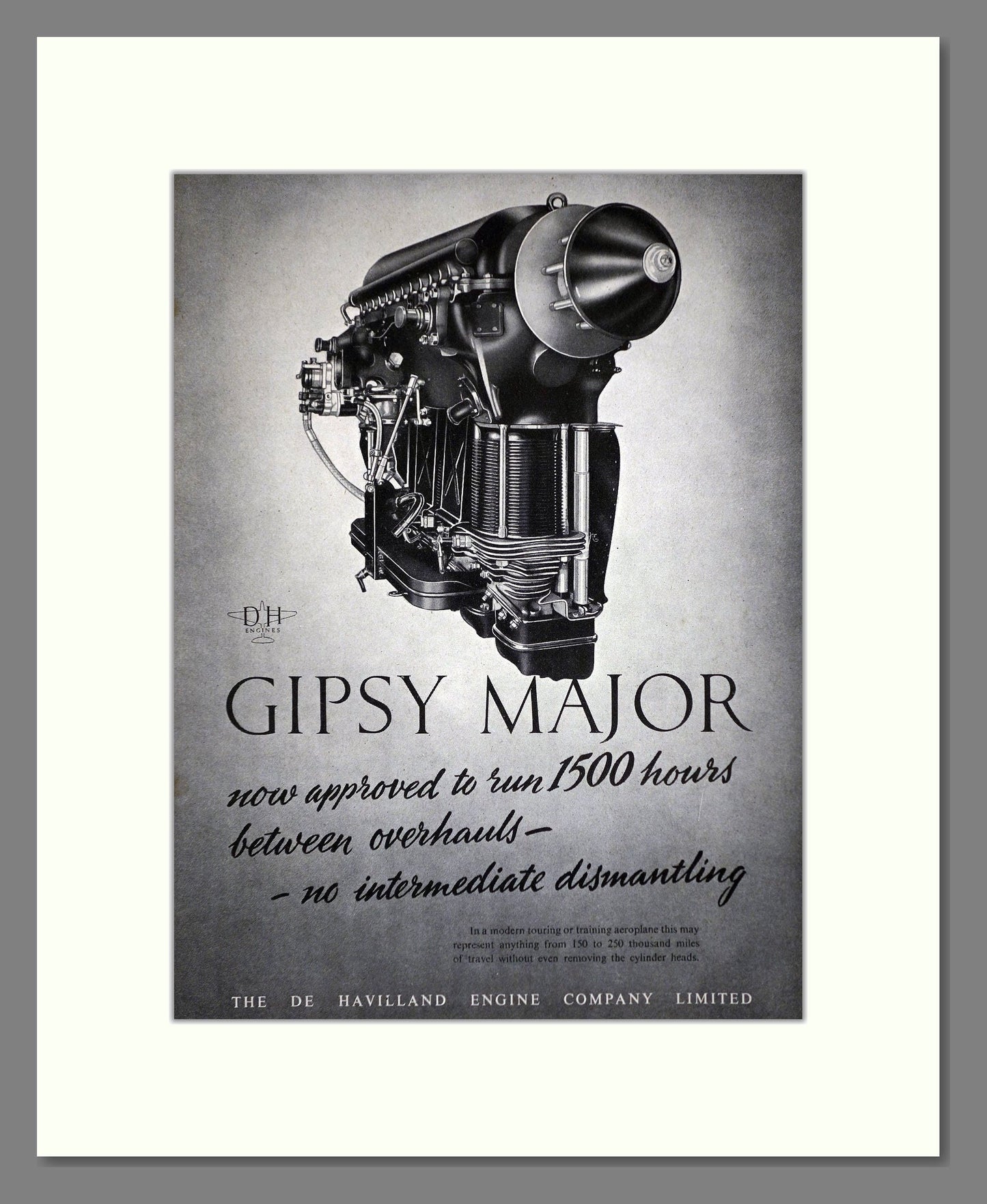 De Havilland - Gipsy Major. Vintage Advert 1945 (ref AD62834)