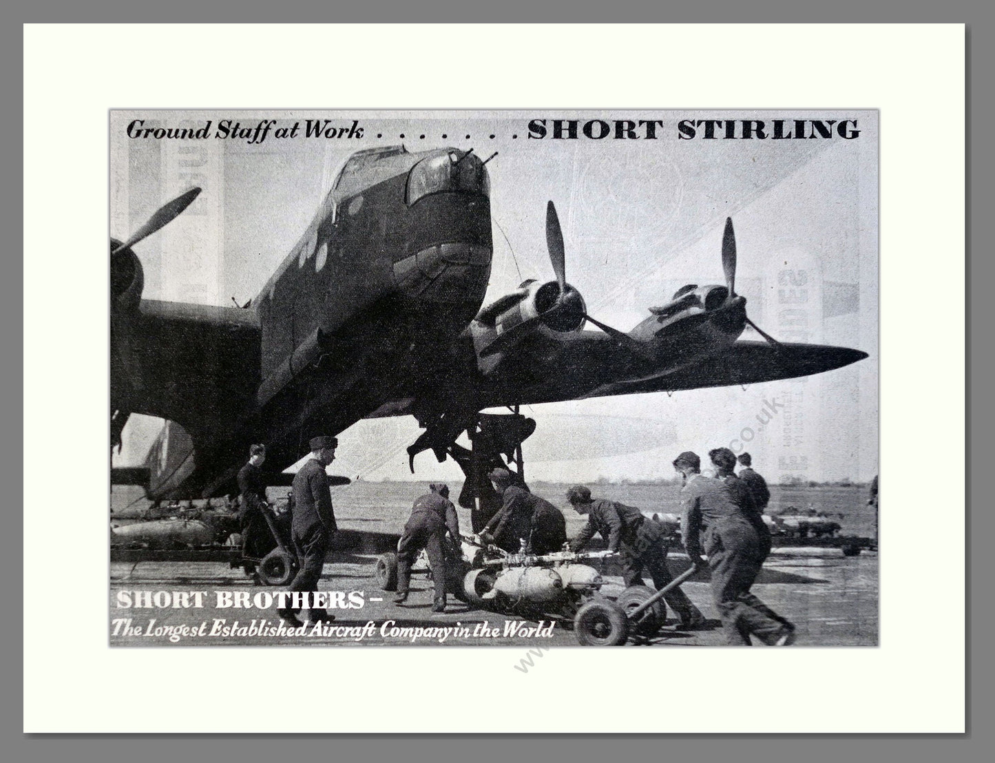 Short Bros Ltd - Stirling. Vintage Advert 1944 (ref AD62865)