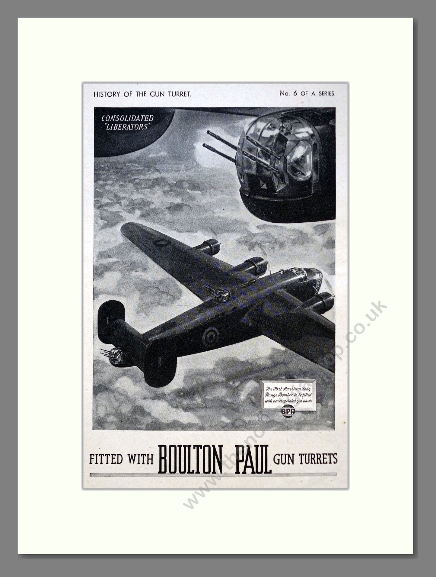 Boulton Paul - Gun Turrets. Vintage Advert 1942 (ref AD62893)