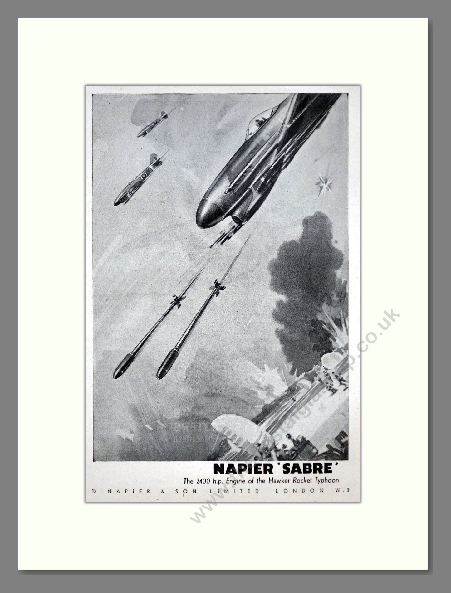 Napier - Sabre / Typhoon. Vintage Advert 1945 (ref AD63112)