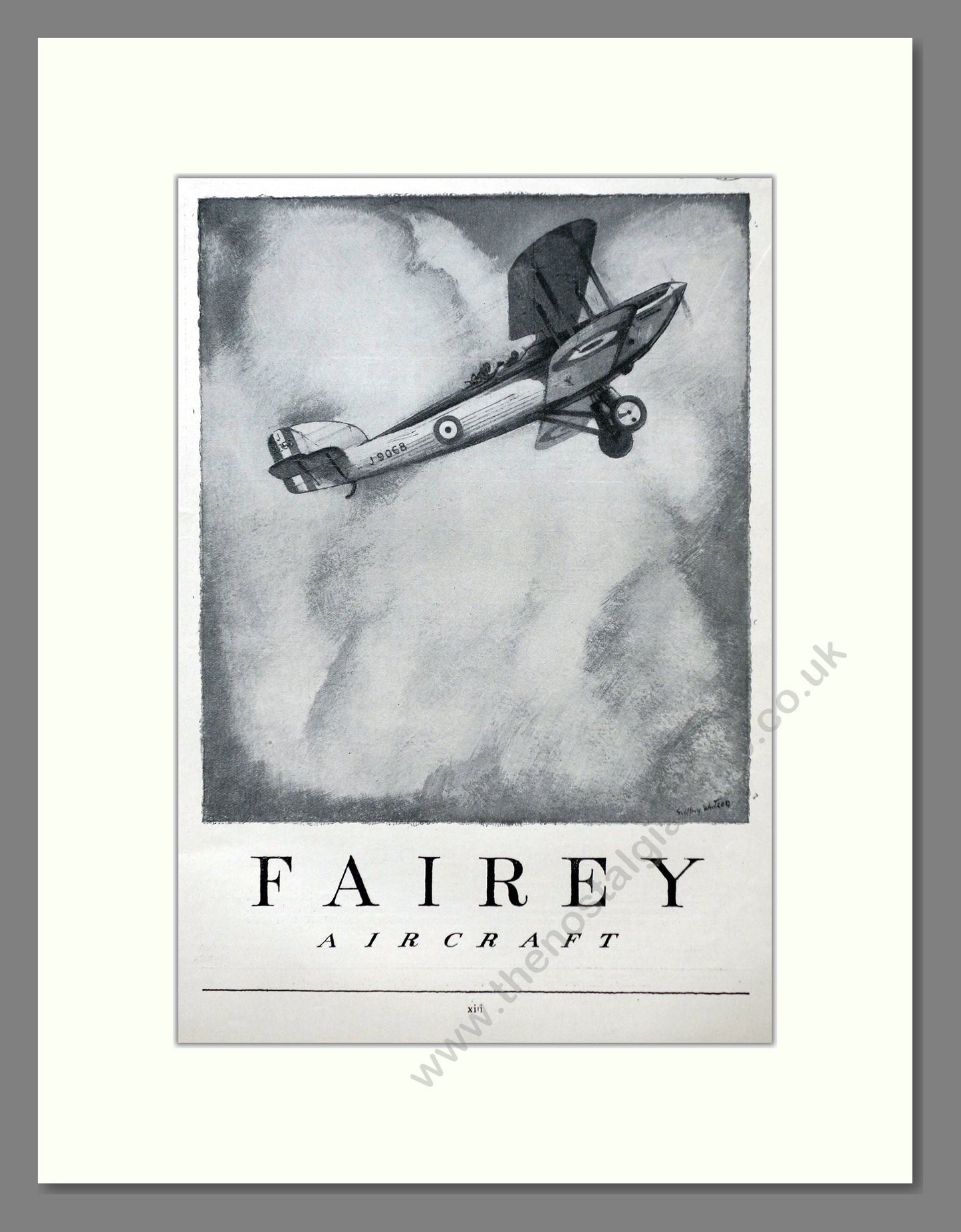 Fairey - Aircraft. Vintage Advert 1928 (ref AD63126)