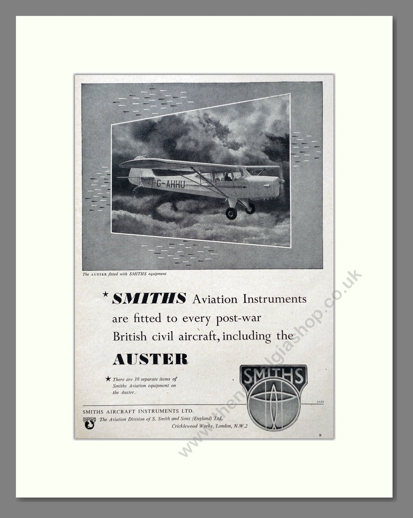 Smiths - Aviation Instruments. Vintage Advert 1947 (ref AD63131)