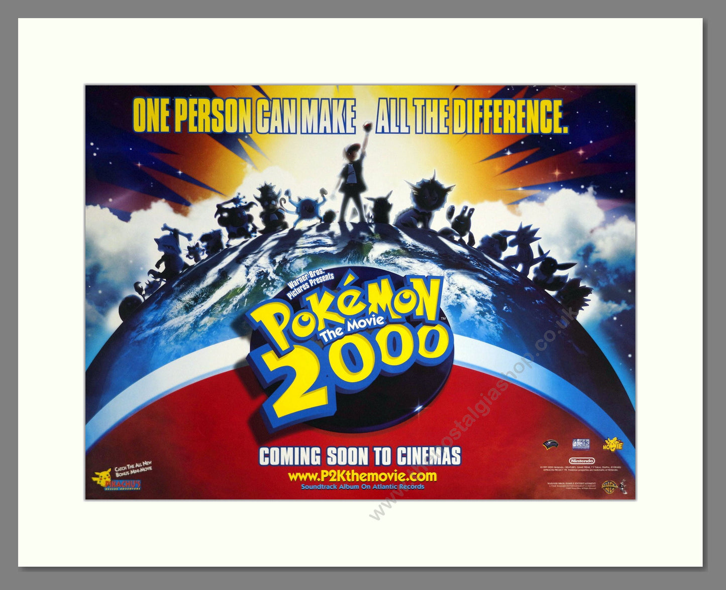 Pokemon 2000 The Movie - . Vintage Poster 1999 (ref AD18916)