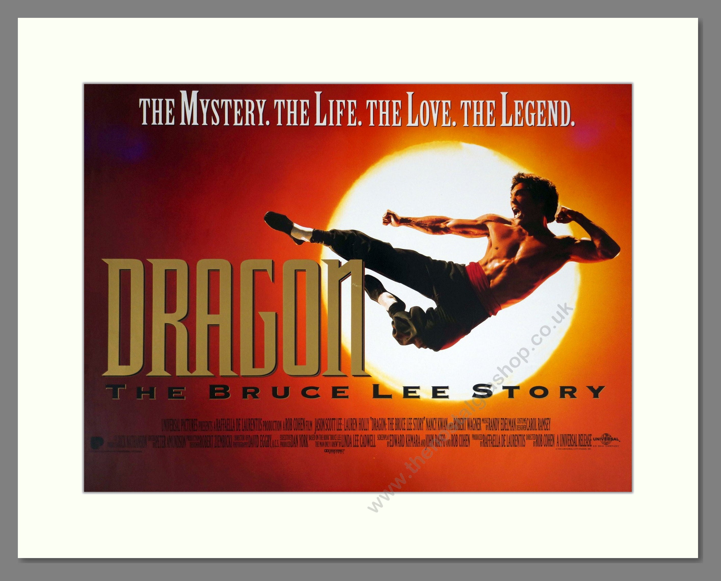 Dragon The Bruce Lee Story Jason Scott Lee Vintage Poster 1993 ref dragon-the-bruce-lee-story-jason-scott-lee-vintage-poster-1993-ref