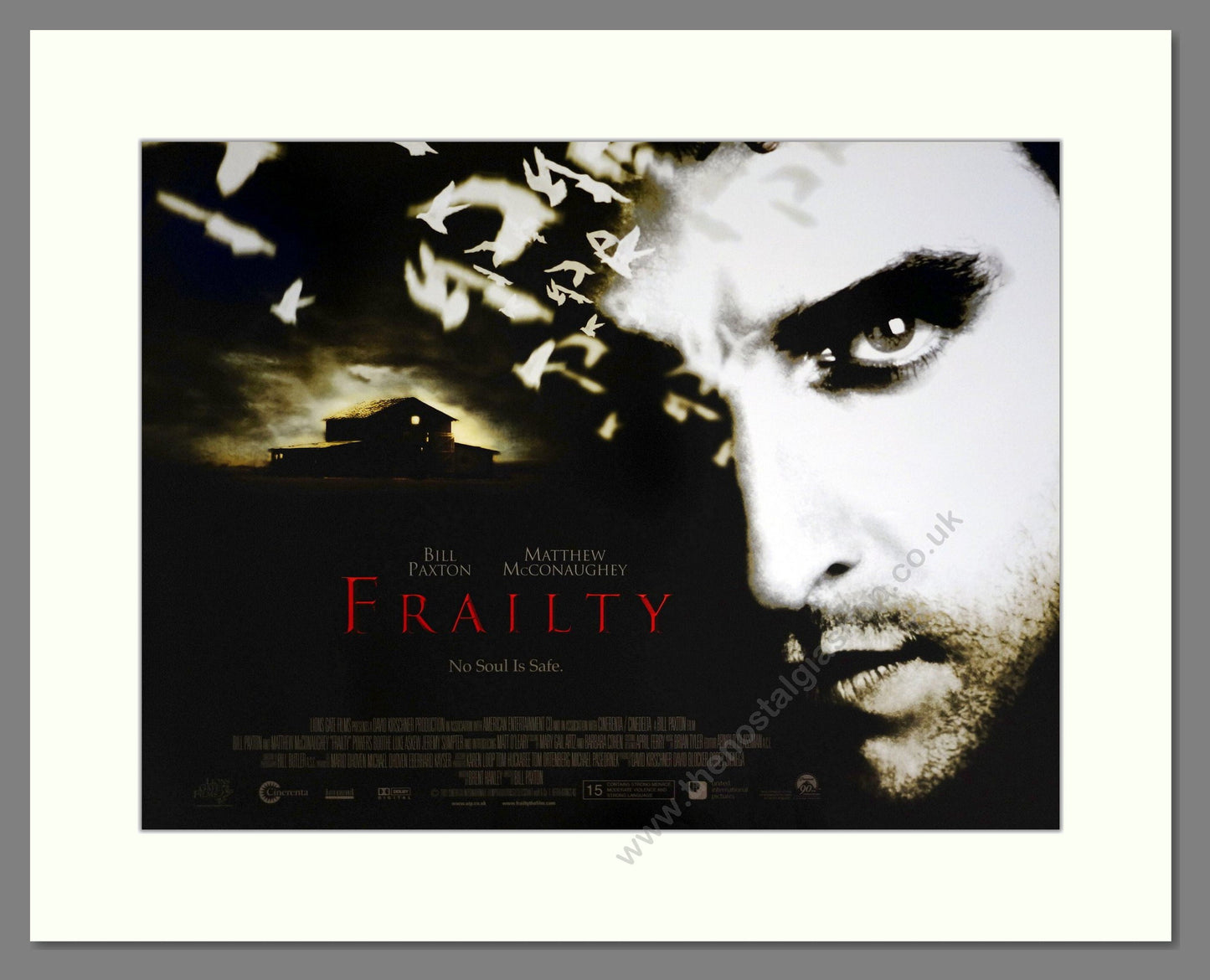Frailty - Bill Paxton. Vintage Poster 2001 (ref AD18940)