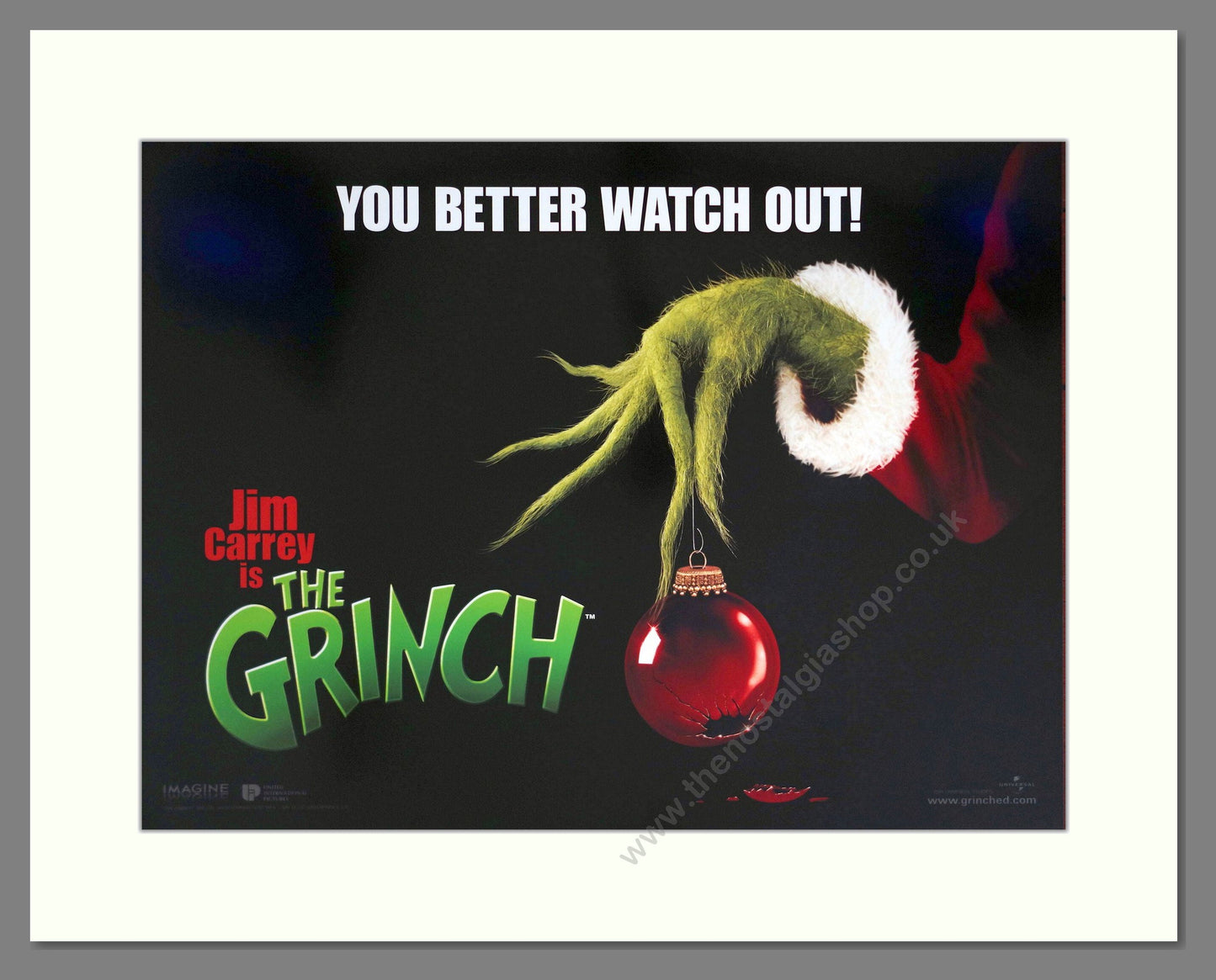 Grinch (The) - Jim Carey. Vintage Poster 2000 (ref AD18964)