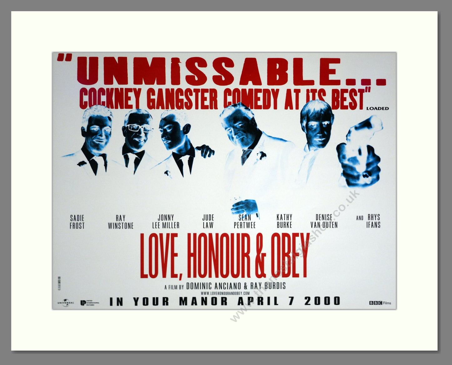 Love, Honour And Obey - Sadie Frost. Vintage Poster 2000 (ref AD18967)