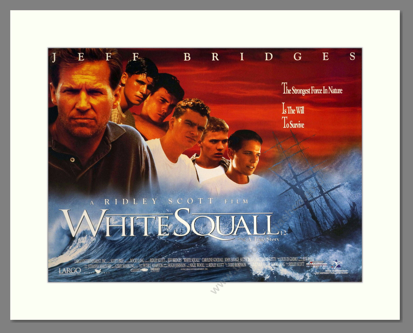 White Squall - Jeff Bridges. Vintage Poster 1996 (ref AD18969)