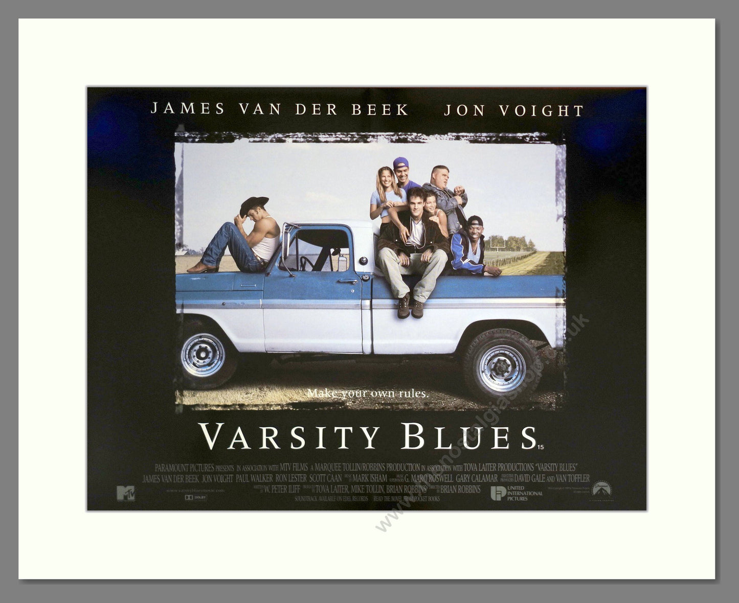 Varsity Blues - James Van Der Beek. Vintage Poster 1999 (ref AD18970)